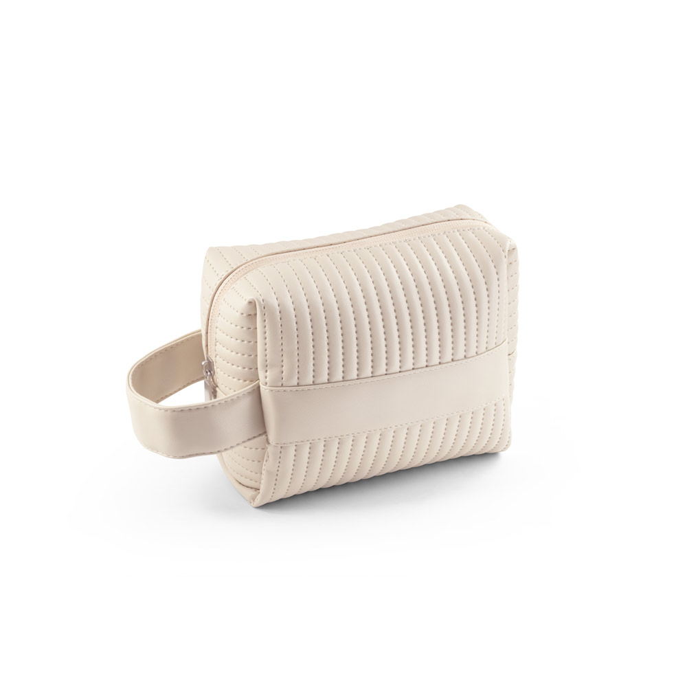 BOLSA DE COSMÉTICOS EM PU (21% DE PU RECICLADO E 30% DE POLIÉSTER RECICLADO)
