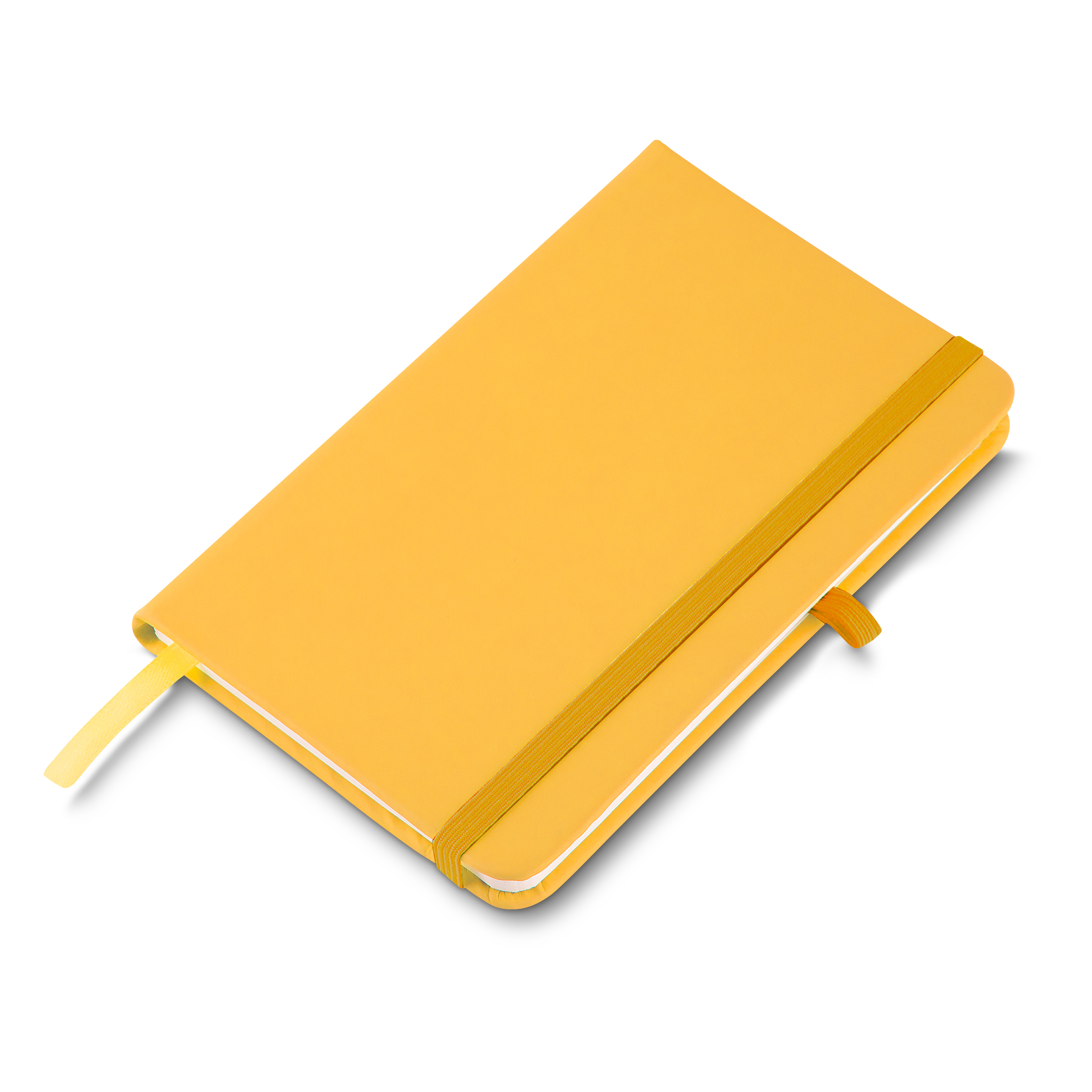 CADERNO A6 CAPA EM PU (14X9CM) - AMARELO