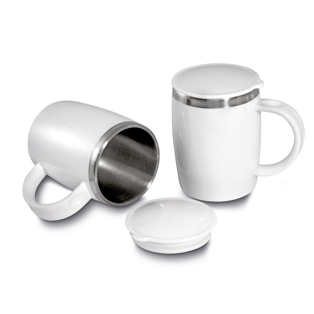 CANECA PLÁSTICA PP - AZUL, 400ML
