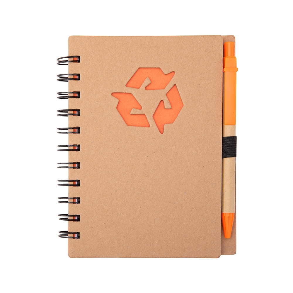 CADERNO ECOLÓGICO COM CANETA