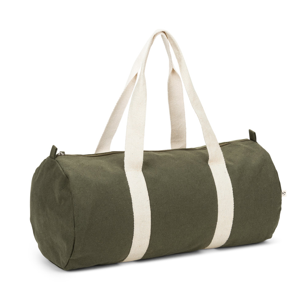 BOLSA ESPORTIVA EM ALGODÃO RECICLADO E POLIÉSTER RECICLADO (380 G/M² )