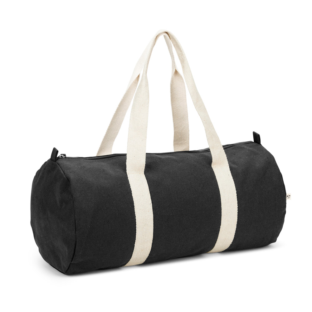 BOLSA ESPORTIVA EM ALGODÃO RECICLADO E POLIÉSTER RECICLADO (380 G/M² )