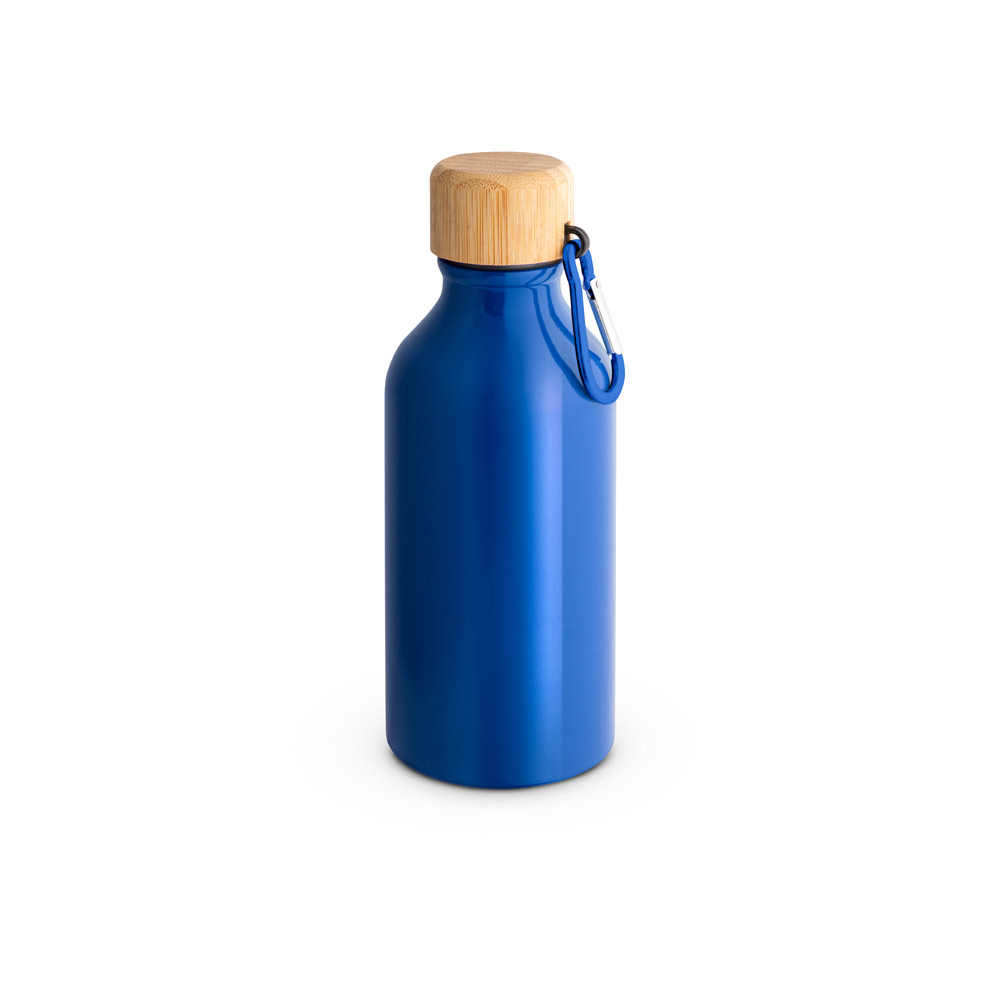 SQUEEZE EM ALUMÍNIO 100% RECICLADO COM COR SÓLIDA BRILHANTE (400 ML)