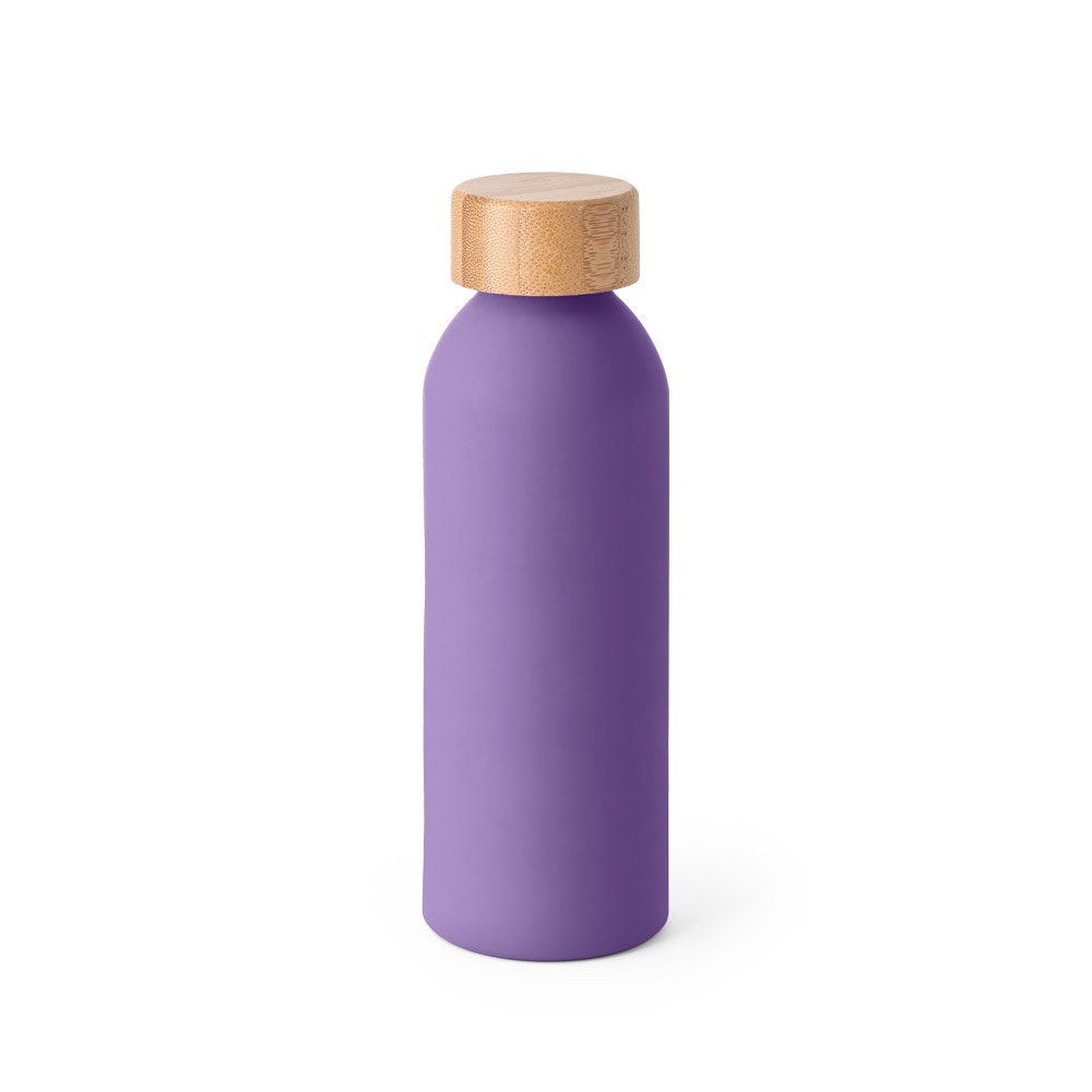 SQUEEZE EM ALUMÍNIO COM ACABAMENTO EMBORRACHADO (550 ML)