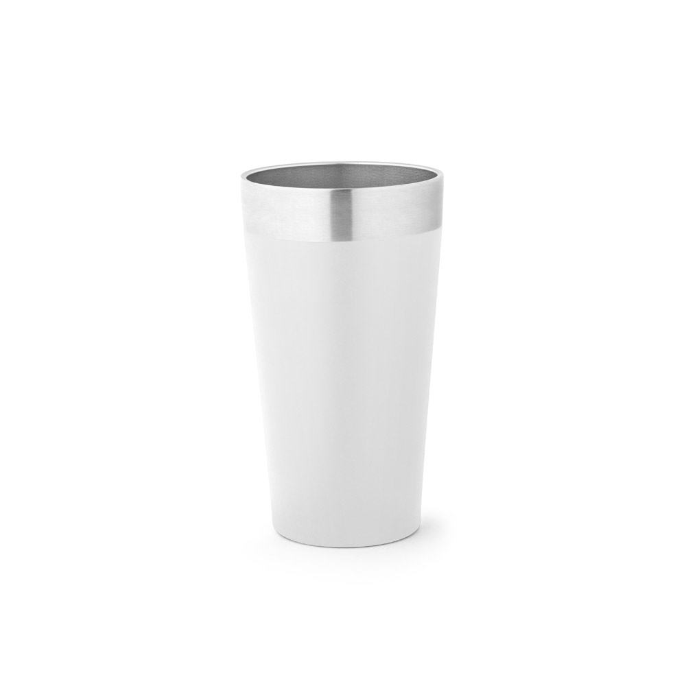 COPO DE VIAGEM EM AÇO INOX TÉRMICO, COM PAREDE DUPLA ISOLADA A VÁCUO (540 ML)