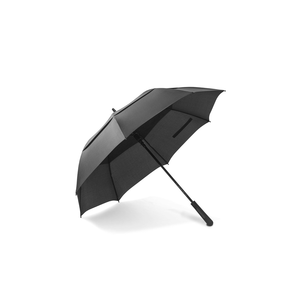 GUARDA-CHUVA DE 27'5'' EM POLIÉSTER 100% RECICLADO PONGEE 190T COM ABERTURA AUTOMÁTICA