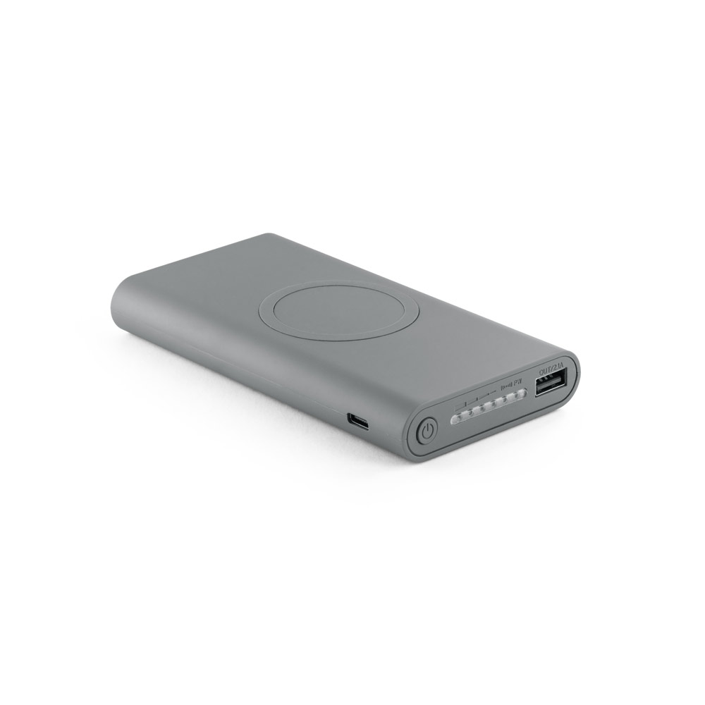 BATERIA PORTÁTIL POR INDUÇÃO SUPER-RÁPIDO EM ABS (10 000 MAH)