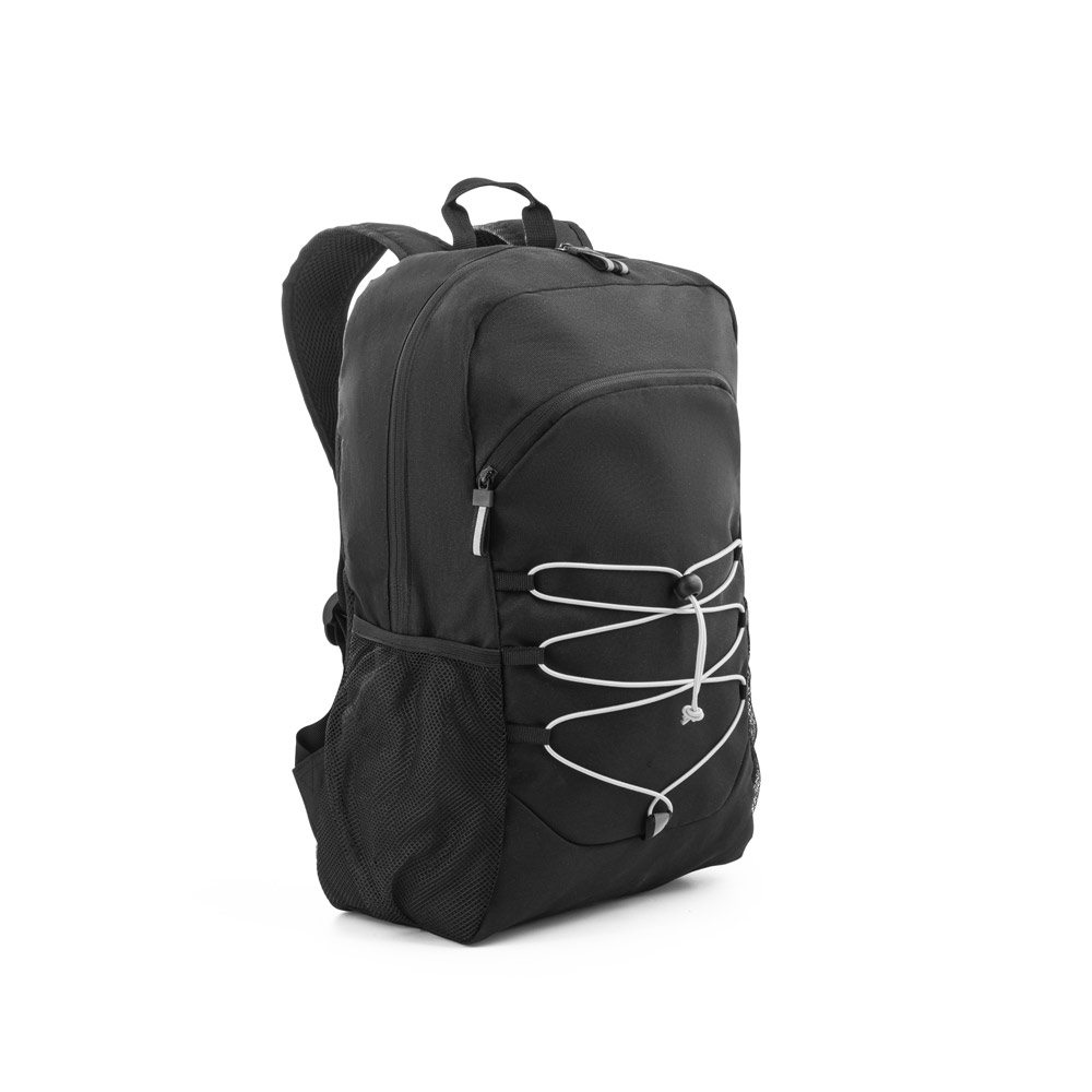 MOCHILA PARA NOTEBOOK (15'6") EM POLIÉSTER RECICLADO 300D E POLIÉSTER RECICLADO 600D, COM ELEMENTOS REFLETORES (18 L)