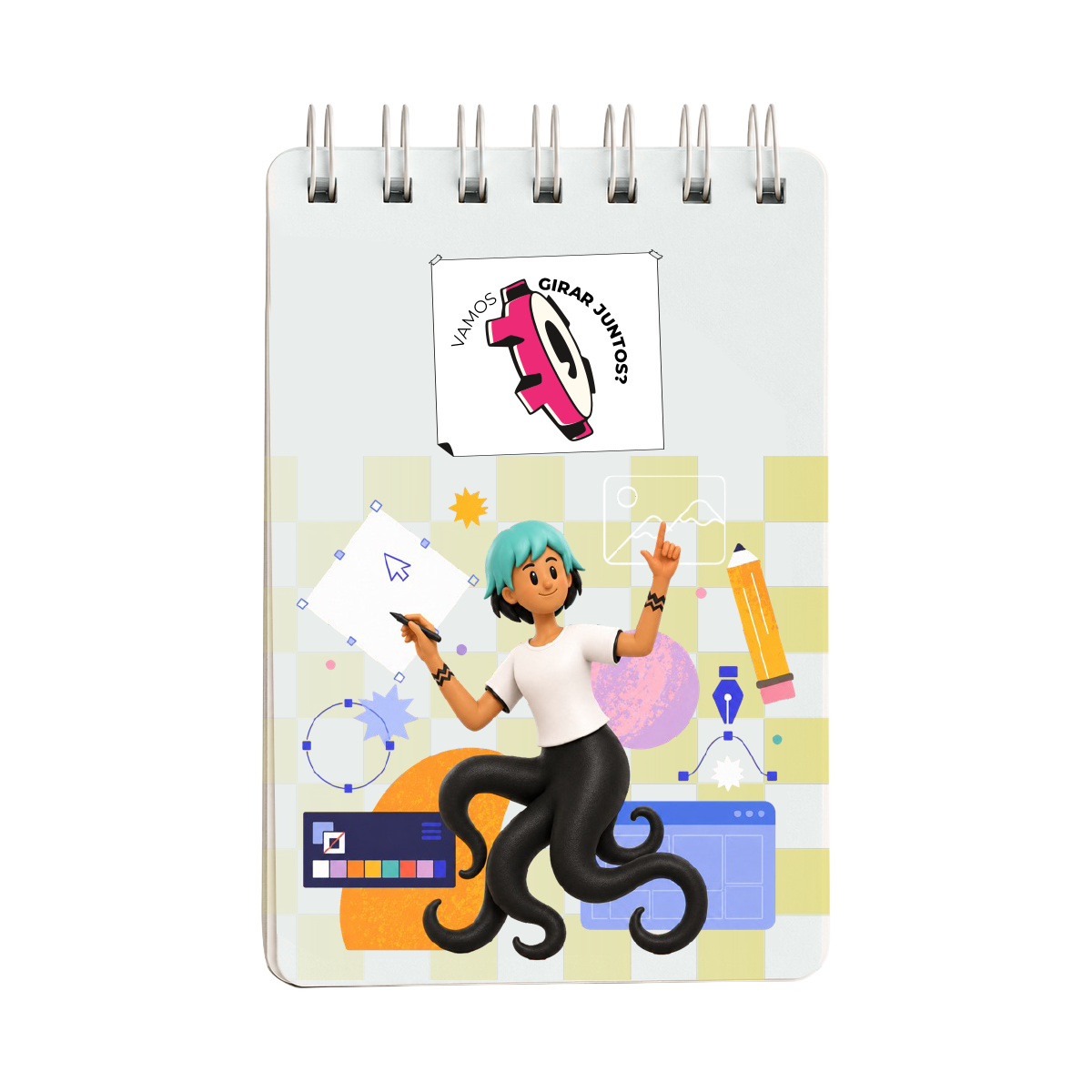 Caderno com capa em PS de 1 mm